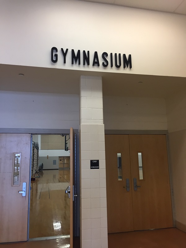 Oakdales gymnasium, where some of the sporting magic happens