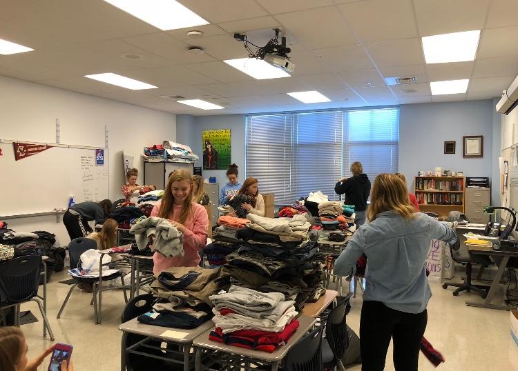 Clothing Drive for Leadership At Oakdale