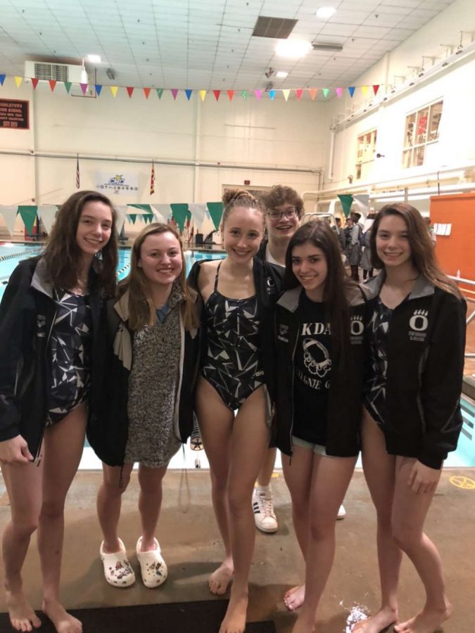Juniors+Julia+Doolittle%2C+Ella+Moore%2C+Hayley+Ross%2C+Aubrey+Linthicum%2C+and+Morgan+Doolittle+pose+for+a+picture+after+beating+Middletown.+