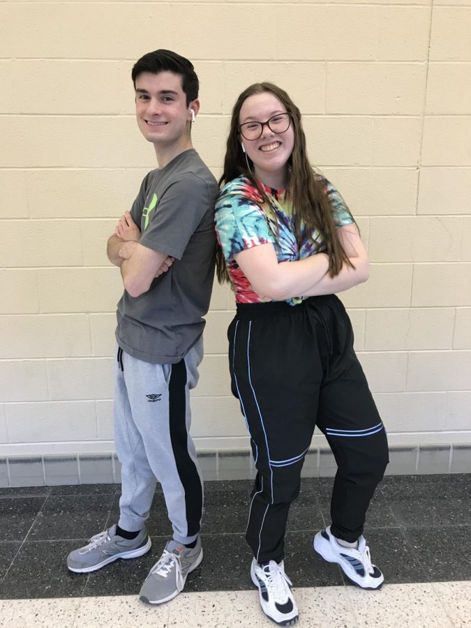 Christian Due and Megan Schulien are student co-leaders of the Creative Writing Club
