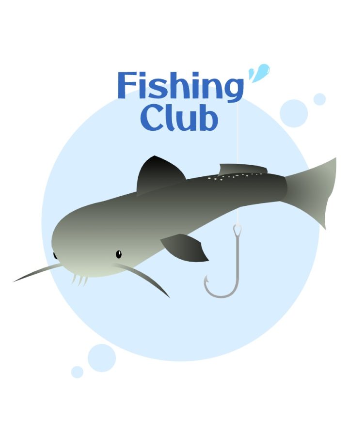  Illustrated catfish by Carly Amoriell to represent the fishing club