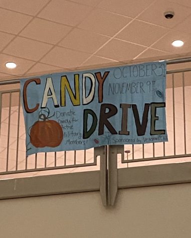 The Veterans Club organized a Candy Drive where people can donate candy to active servicemen. 