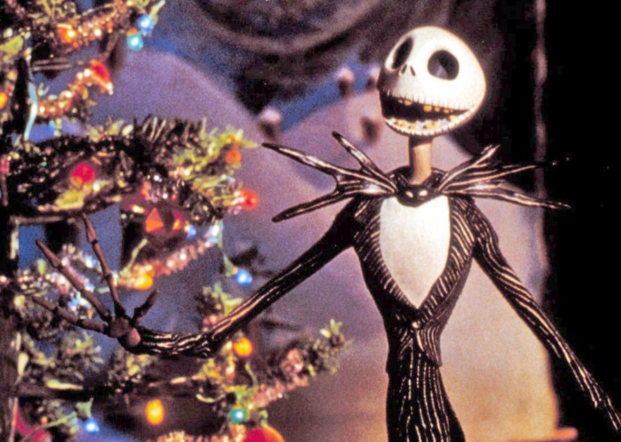 Main+character%2C+Jack+Skellington%2C+is+seen+standing+next+to+a+Christmas+tree.