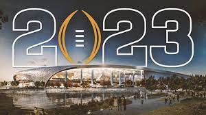 This year the NCAA Football championship will be held at SoFi stadium in Los Angeles.

