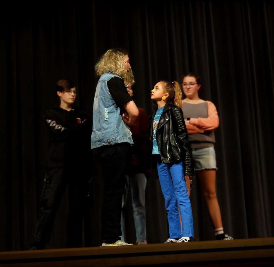 Oakdale High School students are practicing for the upcoming Fall Play.