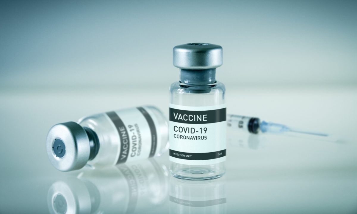 A photo, demonstrating the new vaccine for Covid-19