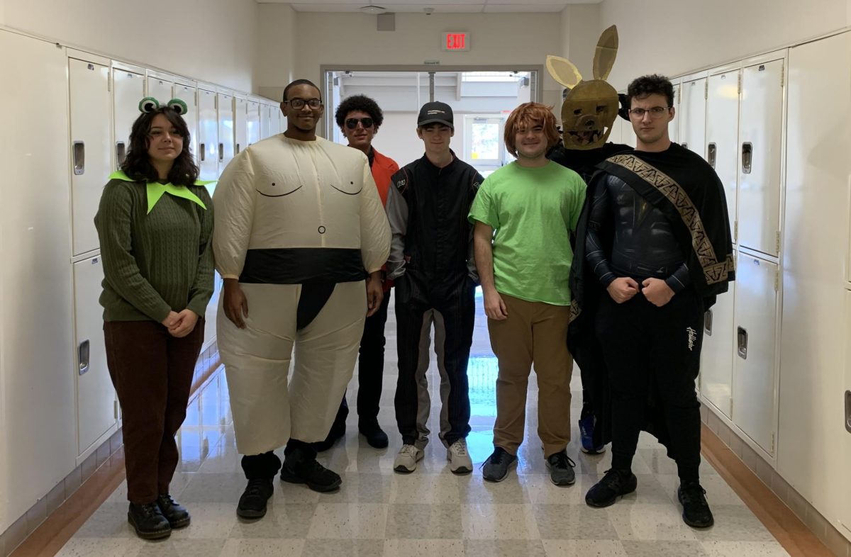 Members of the Robotics Club dressed up for fun and to show the Senior Class spirit.