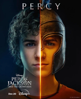Disney’s character poster of Percy Jackson played by Walker Scobell.