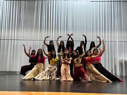 Oakdale’s South Asian Dance Team Performs During the Multicultural Night. 
