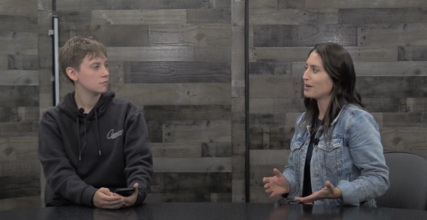Oakdale Post writer Parker Pelletier and Mrs. Tiffany Malagari hold a discussion about the high school experience, which can be watched on the BearTV YouTube Channel
