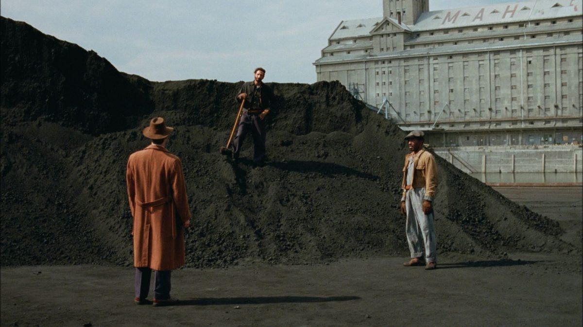 A still image from Brady Corbet’s acclaimed holocaust picture The Brutalist, which stars Adrian Brody and Felicity Jones. It opens in US theaters this December.