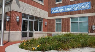 The Frederick County Public Schools office which houses the Board of Education. The decision to remove the signature on the code of conduct took place inside. 