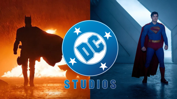 Actors David Corenswet and Robert Pattinson portray superheroes Superman and Batman in the new DC Universe